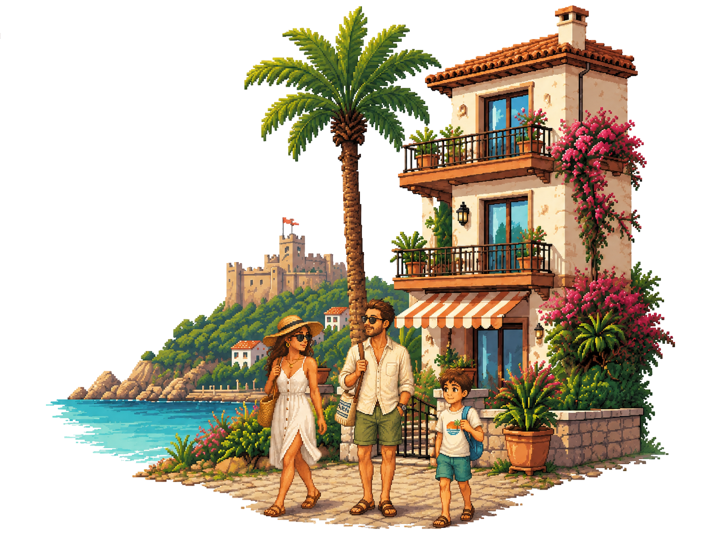 Apartments for rent in Alanya — a villa by the sea